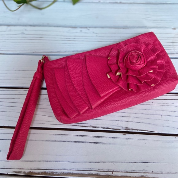 Gorgeous Big Buddha Hot Pink Wristlet - Picture 3 of 10